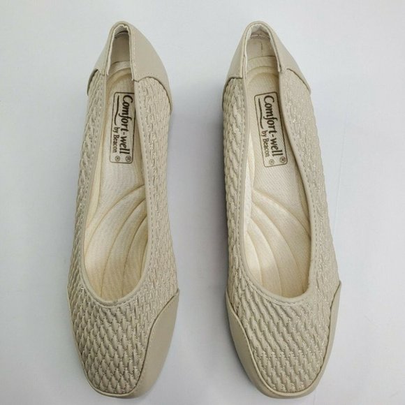 Stretch'n Form by Beacon Beige Women Comfort Shoes Size 8.5/9/10 New - Picture 5 of 10